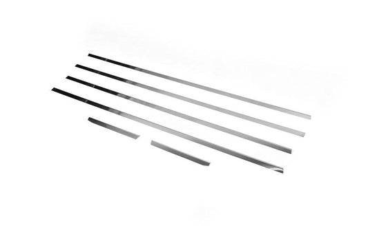 Window edging (6 pcs., stainless steel) for Mitsubishi ASX 2010-2023 - Reelken Auto