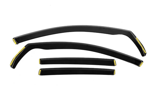 In-Channel Wind Deflectors Niken Luxury (HB, 4 pcs) for Volkswagen Golf 6 2008-2014 - image 1