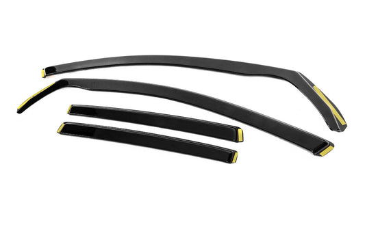 In-Channel Wind Deflectors Niken Luxury (HB, 4 pcs) for Volkswagen Golf 6 2008-2014 - image 2