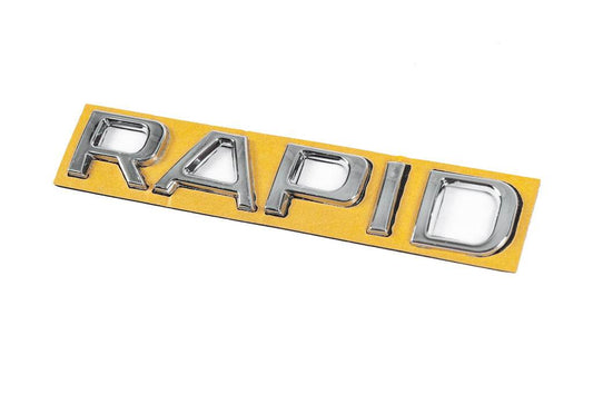 Rapid inscription (130 mm by 22 mm) for Skoda Rapid 2012-2019 - Reelken Auto
