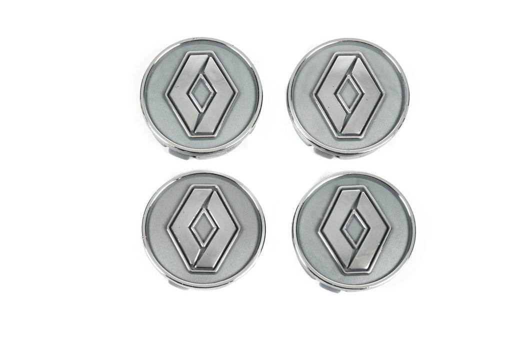 Wheel caps gray ren60tur-sir (59mm by 55mm, 4 pcs) for Renault - Reelken Auto