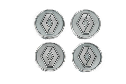 Wheel caps gray ren60tur-sir (59mm by 55mm, 4 pcs) for Renault - Reelken Auto