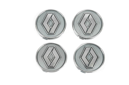 Wheel caps gray ren60tur-sir (59mm by 55mm, 4 pcs) for Renault - Reelken Auto