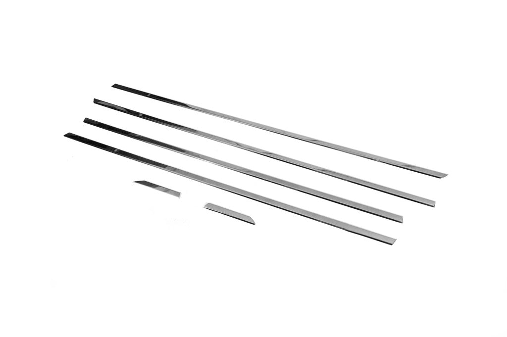 Lower window moldings (6 pcs., stainless steel) for Volkswagen Jetta 2011-2018 - image 9