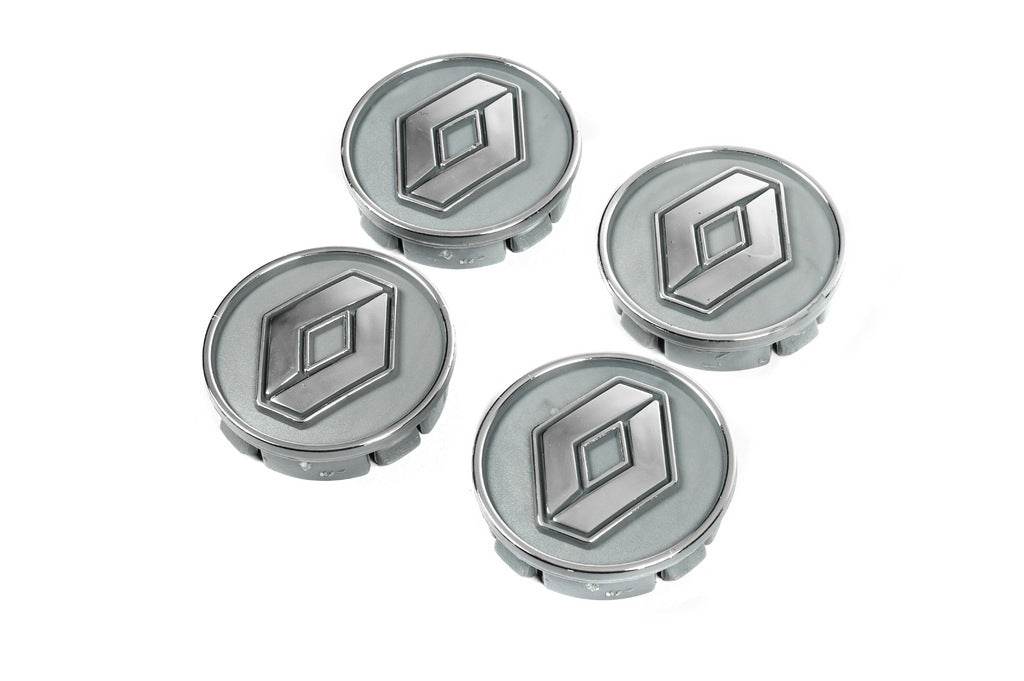 Wheel caps gray ren60tur-sir (59mm by 55mm, 4 pcs) for Renault - Reelken Auto