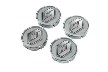 Wheel caps gray ren60tur-sir (59mm by 55mm, 4 pcs) for Renault - Reelken Auto