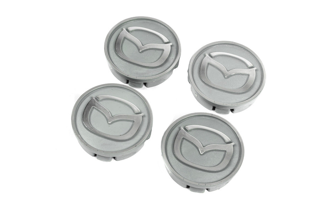 Grey wheel center caps maz5955tur-sir (59mm to 55mm, 4 pcs) for Mazda - image 2