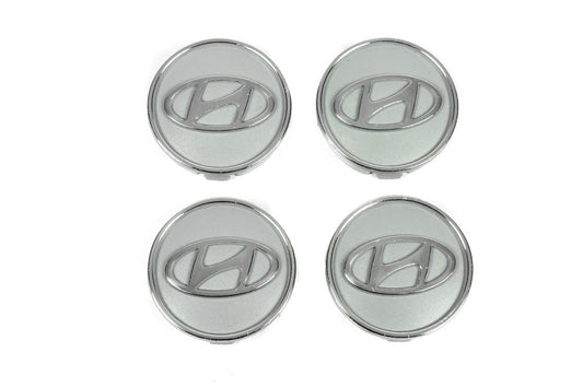 Wheel center caps grey hyun60tur-sir (59mm to 55mm, 4 pcs) for Hyundai - image 1