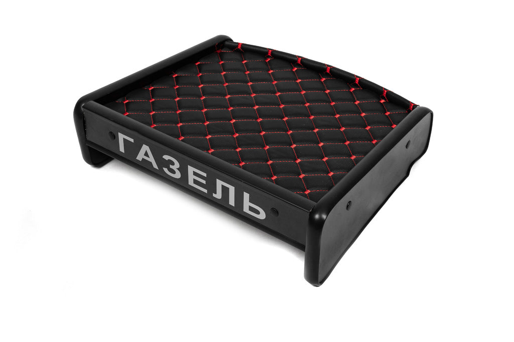 Dashboard Shelf (Black with Red Stitching) for GAZelle 1998- - image 1