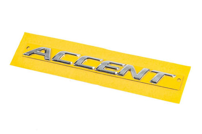 Inscription Accent 86311-1R000 (190mm by 16mm) for Hyundai Accent 2011-2017 - Reelken Auto