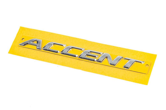 Inscription Accent 86311-1R000 (190mm by 16mm) for Hyundai Accent 2011-2017 - Reelken Auto
