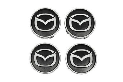 Black wheel center caps maz5955tur-bl (59mm to 55mm, 4 pcs) for Mazda - image 1