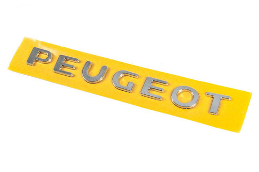 Inscription Peugeot 866609 (260mm by 25mm) for Peugeot Partner Tepee 2008-2018 - Reelken Auto