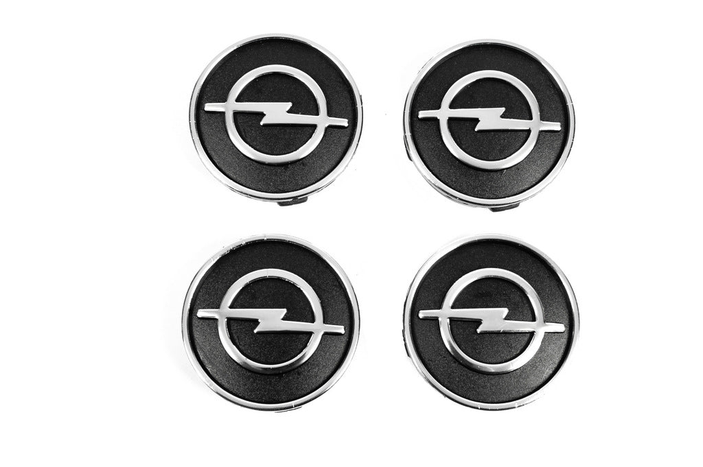 Black wheel center caps o9555tur-bl (59mm to 55mm, set of 4) for Opel - image 2