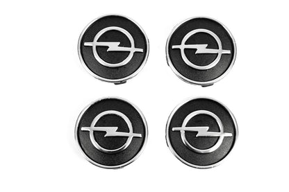 Black wheel center caps o9555tur-bl (59mm to 55mm, set of 4) for Opel - image 2