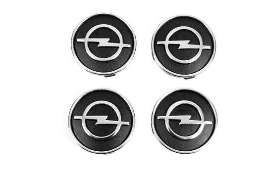 Black wheel center caps o9555tur-bl (59mm to 55mm, set of 4) for Opel - image 2
