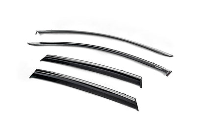 Window deflectors with chrome trim (4 pcs, Niken) for Renault Clio V 2019- - image 2