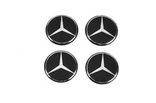 Stickers for wheel center caps 54mm (4pcs) for Mercedes-Benz - image 1