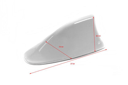 Fin (white, ABS) - Reelken Auto