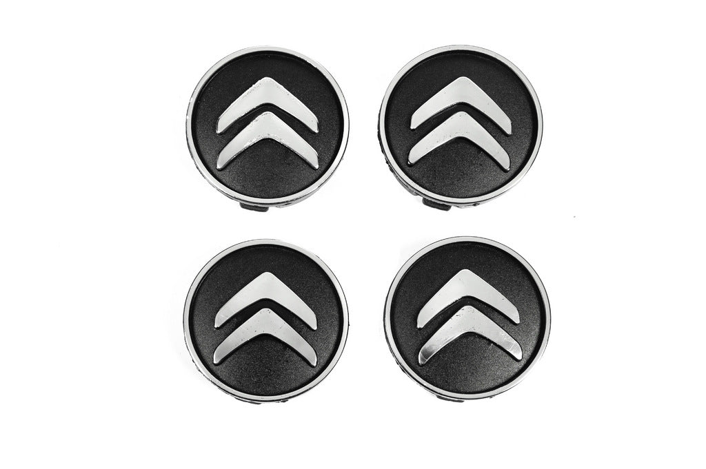Black wheel center caps cit5955tur-bl (59mm to 55mm, 4 pcs) for Citroen - image 1