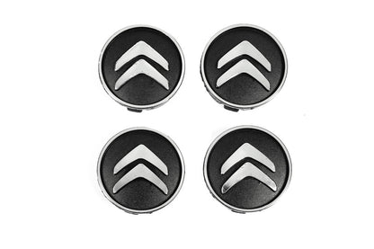 Black wheel center caps cit5955tur-bl (59mm to 55mm, 4 pcs) for Citroen - image 1