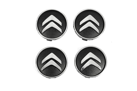 Black wheel center caps cit5955tur-bl (59mm to 55mm, 4 pcs) for Citroen - image 1