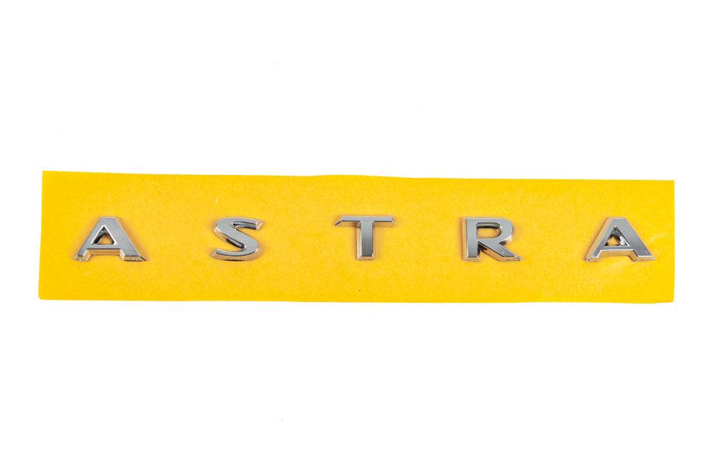 Inscription Astra 177227AJ (225mm by 16mm) for Opel Astra J 2009-2015 - Reelken Auto