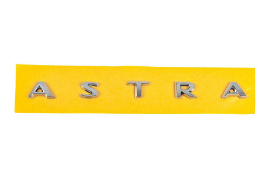 Inscription Astra 177227AJ (225mm by 16mm) for Opel Astra J 2009-2015 - Reelken Auto
