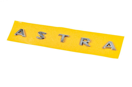 Inscription Astra 177227AJ (225mm by 16mm) for Opel Astra J 2009-2015 - Reelken Auto