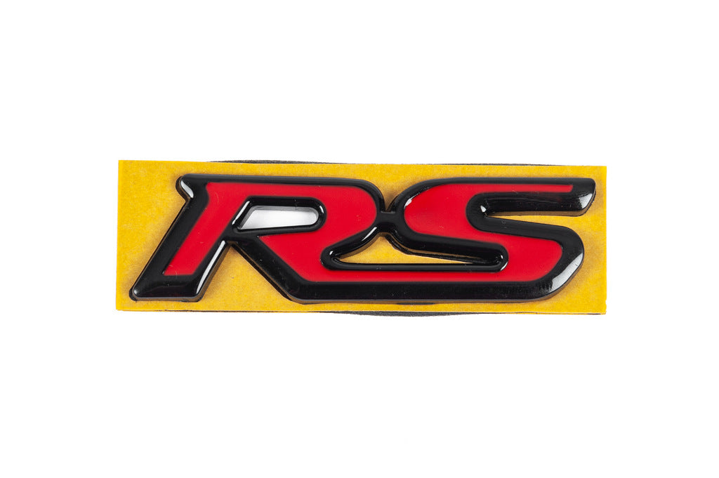 RS badge red-black (95mm x 25mm) for Honda - image 1