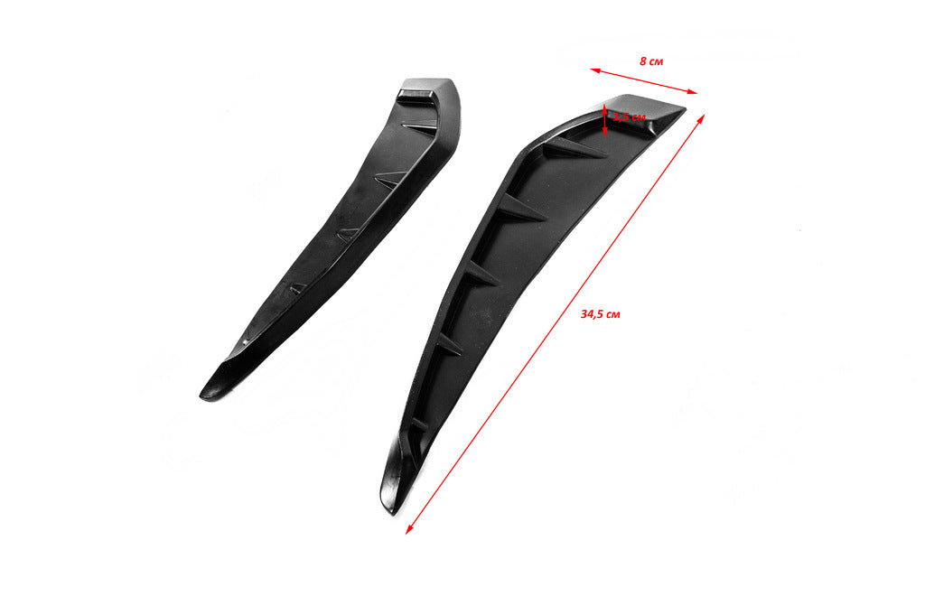 Universal Vent Fender Trim Type-E (Dummy, 2 pcs, Rubber) - image 4