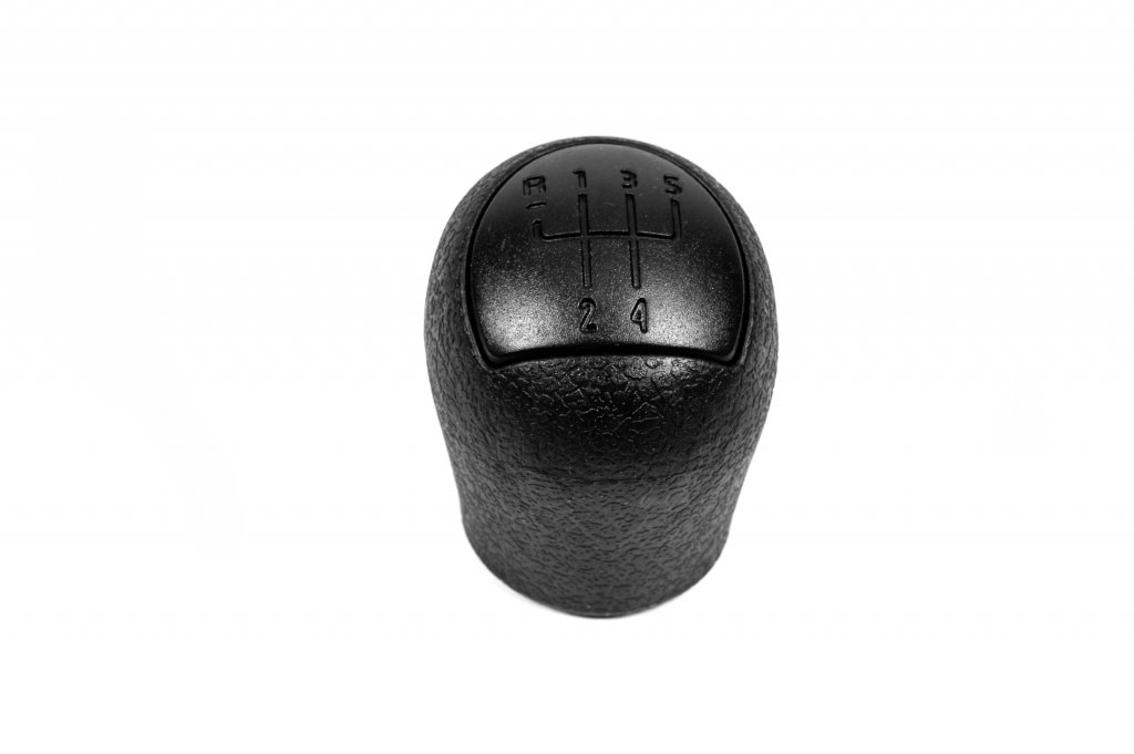 Gear shift knob 5-speed (black+black) for Renault Kangoo 1998-2008 - image 1