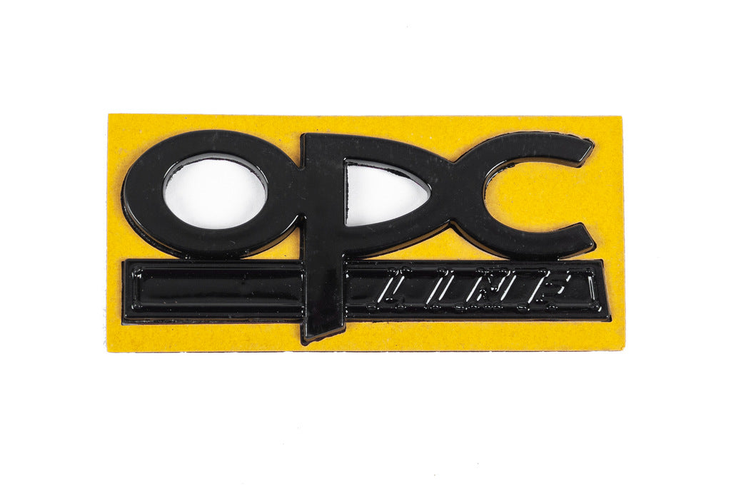 Emblem OPC Line 32mm on 85mm (Black) for Opel - image 1