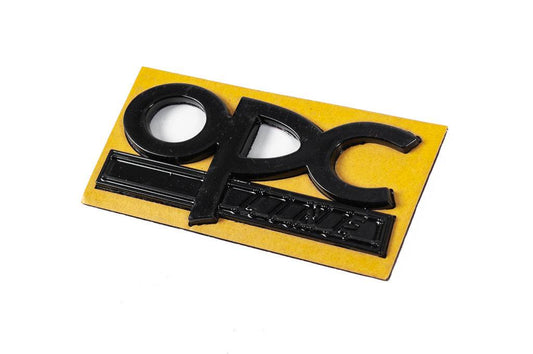 Emblem OPC Line 32mm by 85mm (Black) for Opel - Reelken Auto