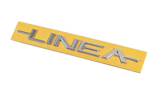 Linea inscription 51767266 (180mm by 16mm) for Fiat Linea 2006-2018 - Reelken Auto
