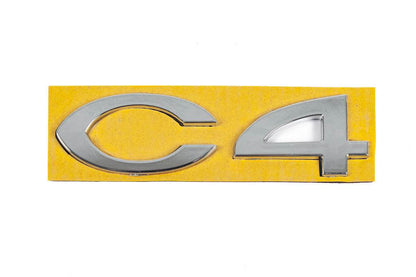Inscription C4 8665.Y4 (108mm by 30mm) for Citroen C-4 2004-2010 - Reelken Auto
