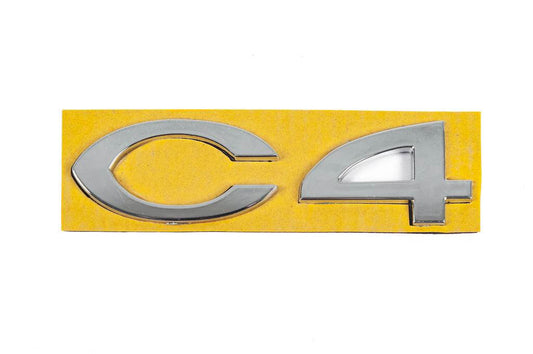 Inscription C4 8665.Y4 (108mm by 30mm) for Citroen C-4 2004-2010 - Reelken Auto