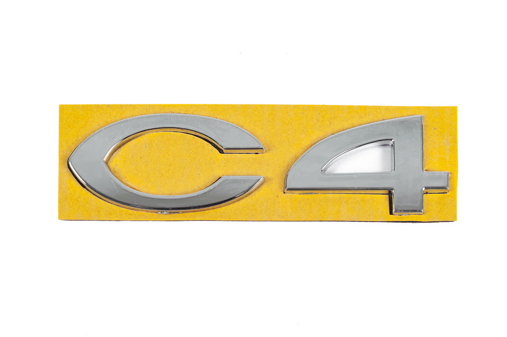 Emblem C4 8665.Y4 (108mm x 30mm) for Citroen C-4 2004-2010 - image 1