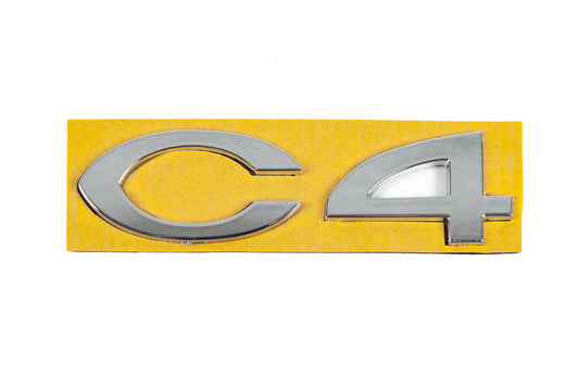 Emblem C4 8665.Y4 (108mm x 30mm) for Citroen C-4 2004-2010 - image 1