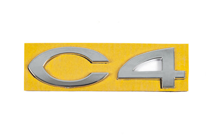 Emblem C4 8665.Y4 (108mm x 30mm) for Citroen C-4 2004-2010 - image 1