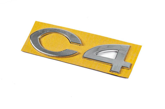 Inscription C4 8665.Y4 (108mm by 30mm) for Citroen C-4 2004-2010 - Reelken Auto
