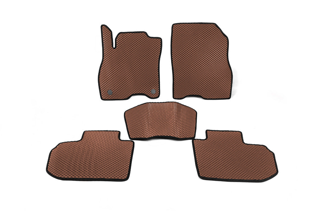 EVA Floor Mats (Brown) for Nissan Leaf 2017- - image 1