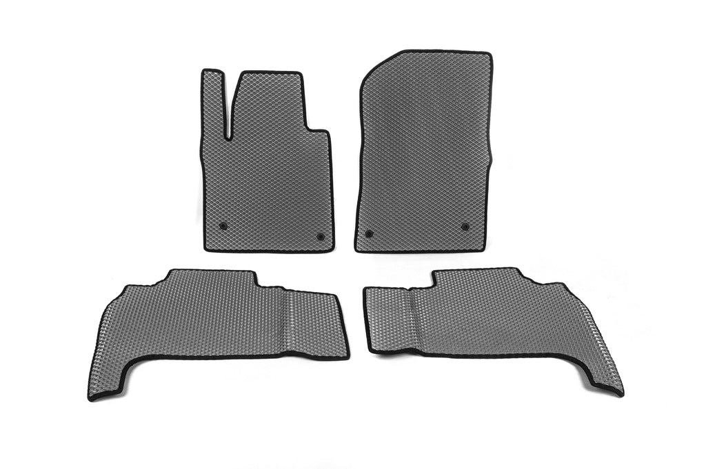 Polyurethane Floor Mats (2007-2012, EVA, Grey) for Toyota Land Cruiser 200 2007-2021 - image 1