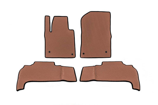 Polyurethane rugs (2007-2012, EVA, brick) for Toyota Land Cruiser 200 - Reelken Auto