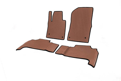Polyurethane rugs (2007-2012, EVA, brick) for Toyota Land Cruiser 200 - Reelken Auto