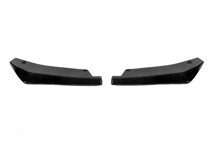 Universal Flap Rear Bumper Extensions Type-A (2 pcs, Gloss Black, ABS Plastic) - image 4