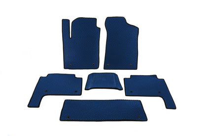 EVA Floor Mats 3 Rows (Blue) for Nissan Patrol Y62 2010-2024 - image 1