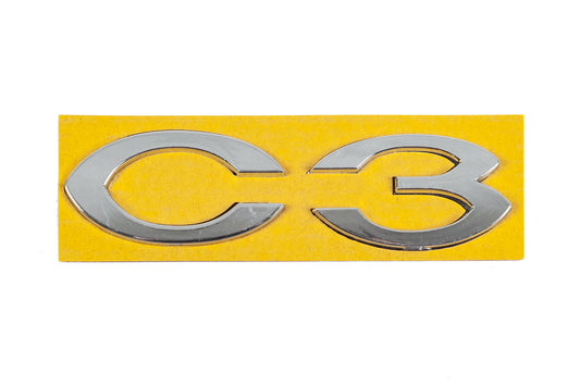 Emblem C3 (113mm x 30mm) for Citroen C-3 2009-2016 - image 1
