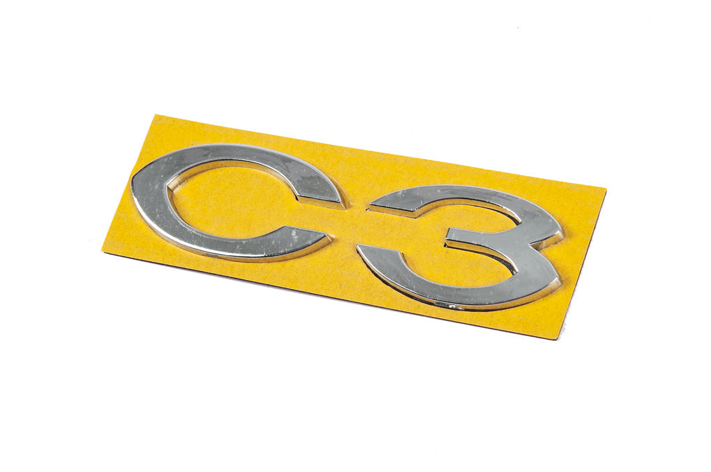 Emblem C3 (113mm x 30mm) for Citroen C-3 2009-2016 - image 2