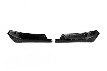 Universal Flap Rear Bumper Extensions Type-A (2 pcs, Gloss Black, ABS Plastic) - image 9